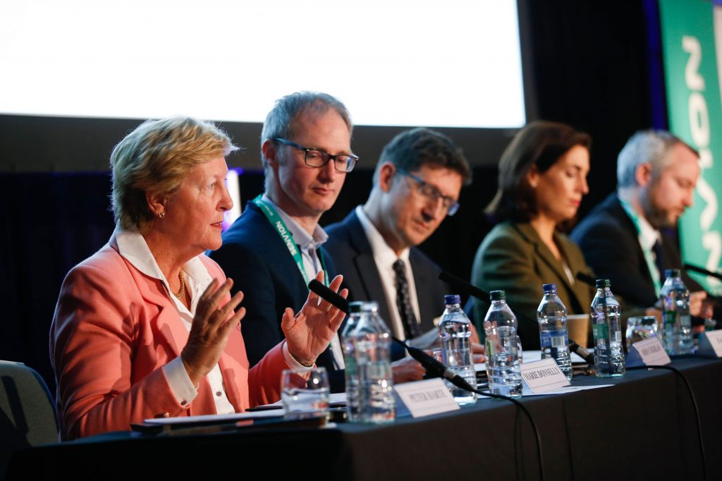 Renewable Energy Ireland chairperson Marie Donnelly speaking at the IWEA Spring Conference 2019.